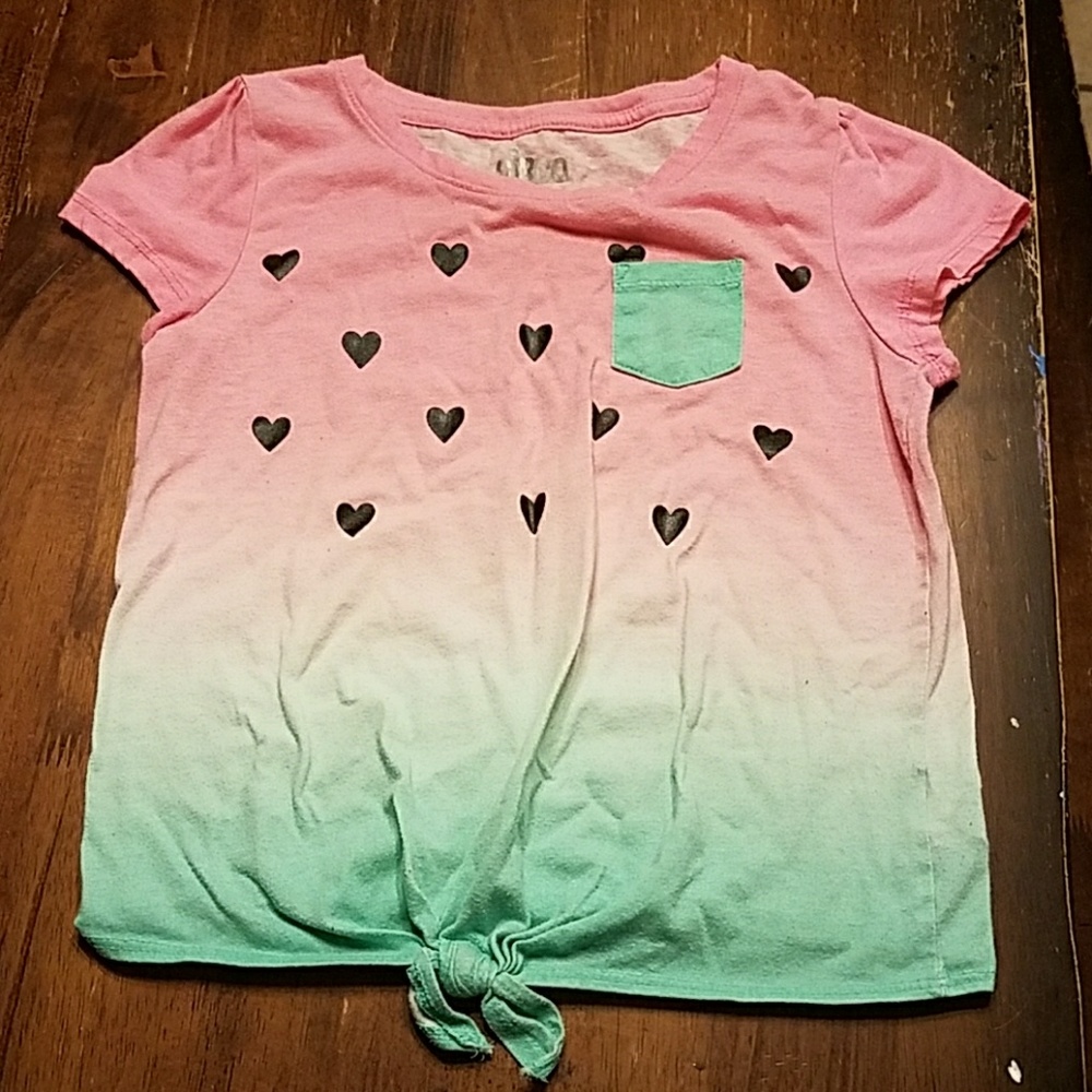 Circo girls size 7/8 medium watermelon tie top