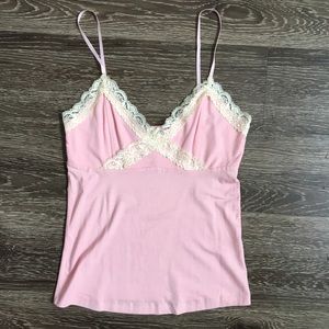 NWOT Women's Guess Jeans pink camisole, size Small