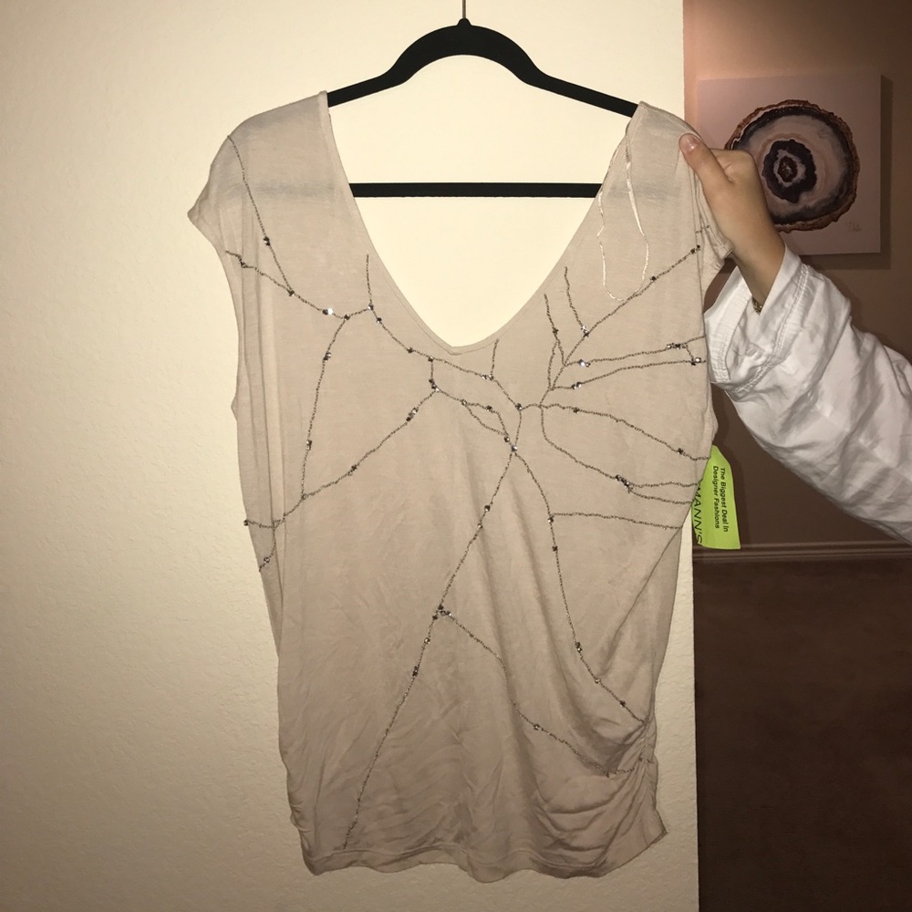 Fashion forward embellished tee!!