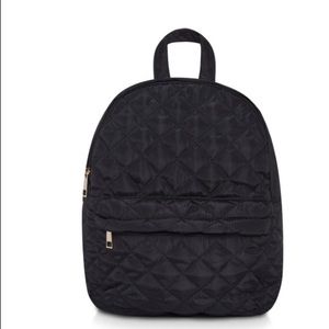 Black Quilted Backpack