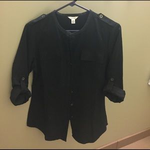 Calvin Klein black button up