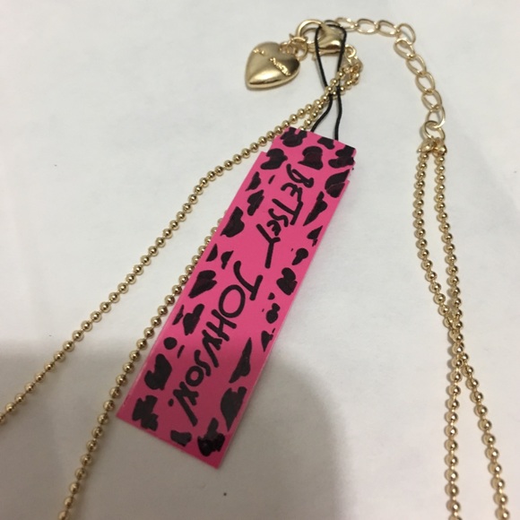 Betsey Johnson cow necklace long gold - Picture 3 of 4