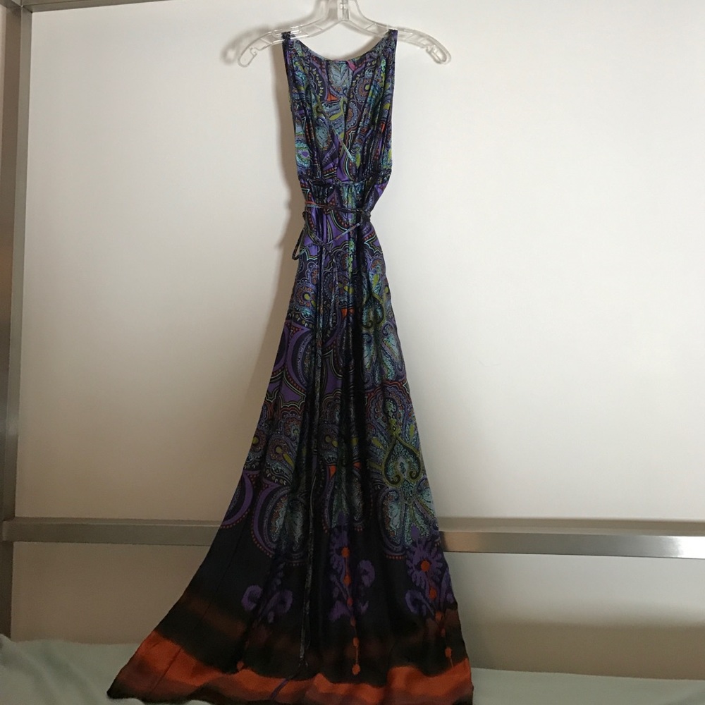 Graphic Silk patio dress