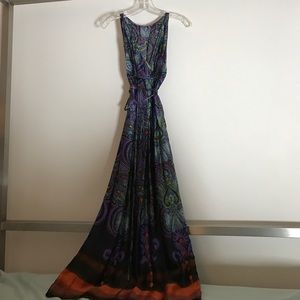 Graphic Silk patio dress