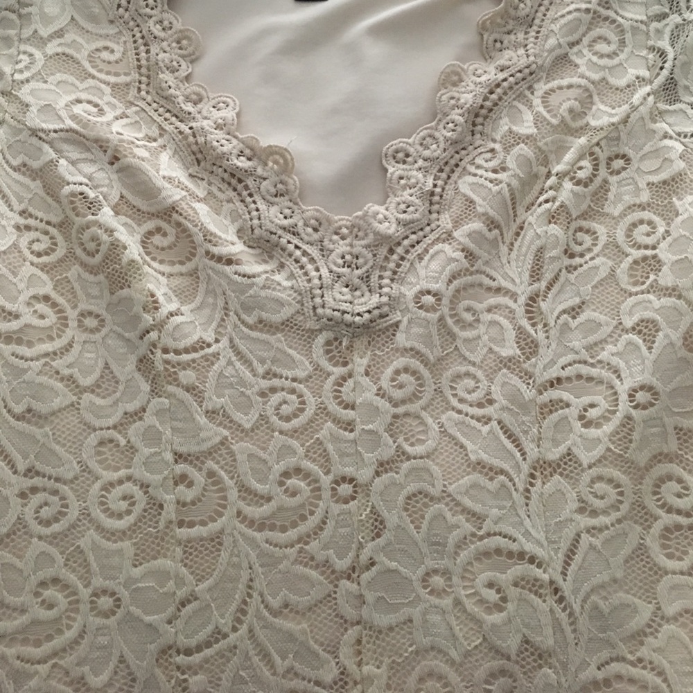 Natural Color Lace Bodysuit - Picture 2 of 3