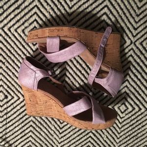 TOMS wedge sandals.