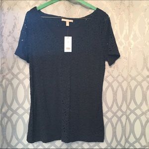 Women's blue lace shirt