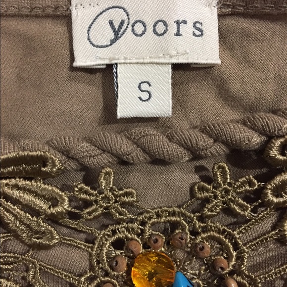 NWOT spaghetti top with jewel beads from Austria - Picture 3 of 5