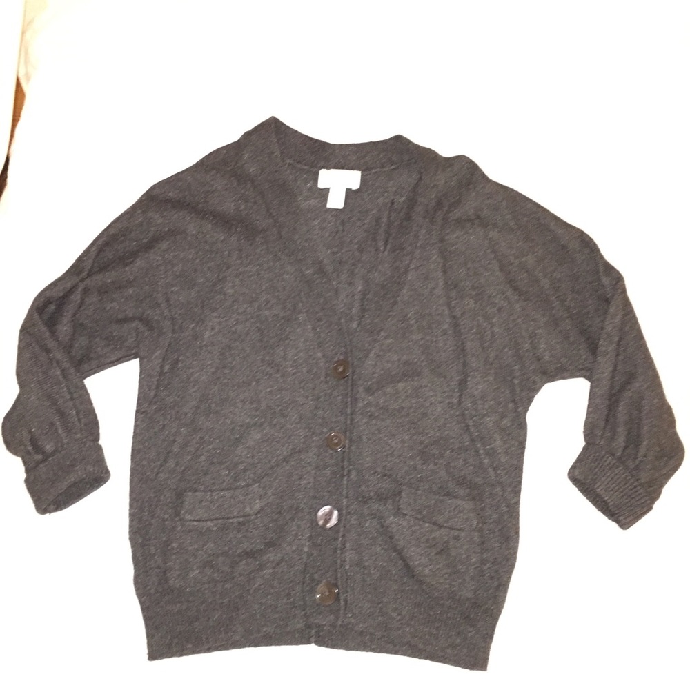 Dark grey loft cardigan!
