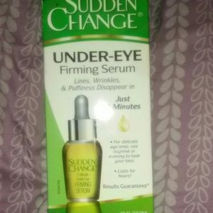 Sudden change under eye firming serum.