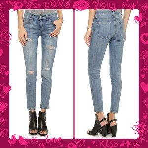 Current/Elliot Love destroy w/Paint/27 inseam