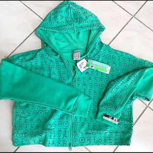 Stella McCartney for Adidas front zip hoodie NWT