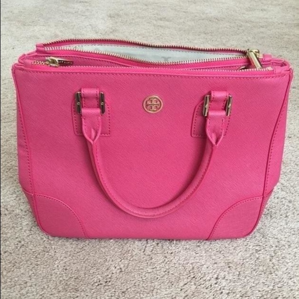 Tory burch Robinson double zip tote