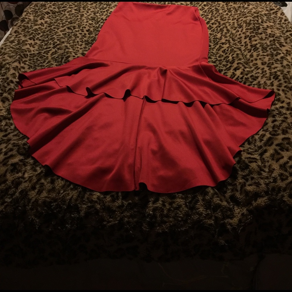Red skirt