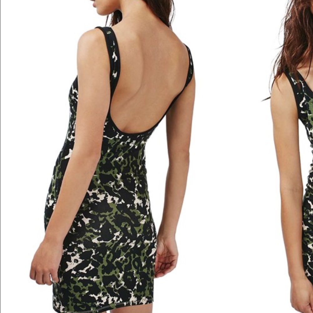 🆕Topshop Camo Tank Dress