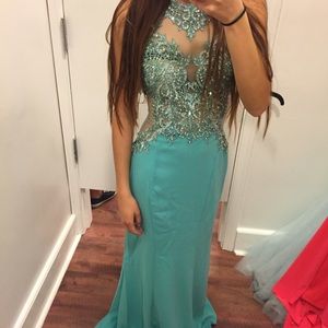 Turquoise Prom Dress