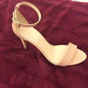 Aldo Ankle Strap Heels (Nude)
