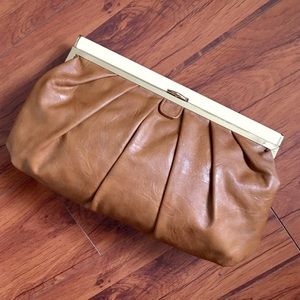 ALDO Tan Oversized Clutch