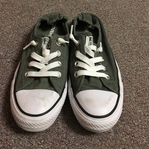 almost New Olive Green Converse !!