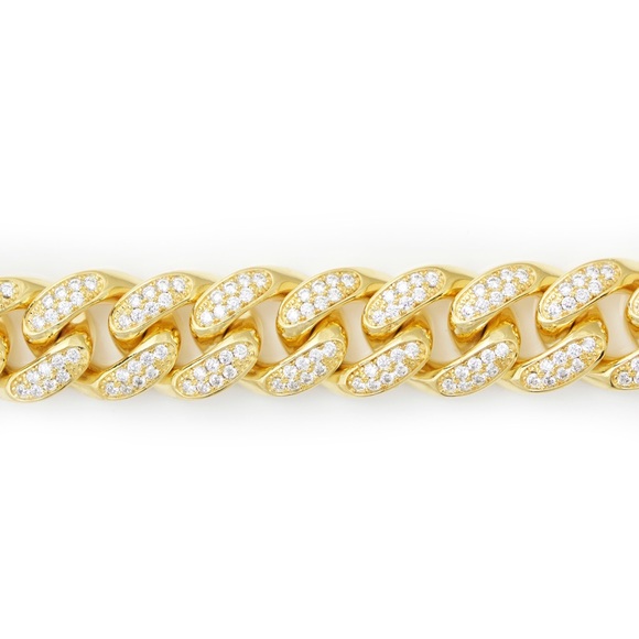 galleria of gold Other - 18mm Iced Out Cuban link chain galleria of gold Other - 18mm Iced Out Cuban link chain