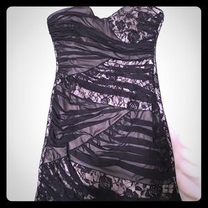 Black and Tan lacey dress