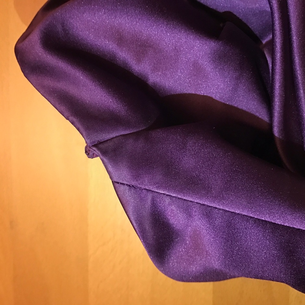 {Impressions} Purple Satin Sweetheart dress photos