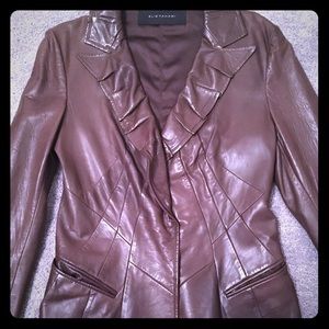 Runway Sale: Elie Tahari LEATHER Blazer