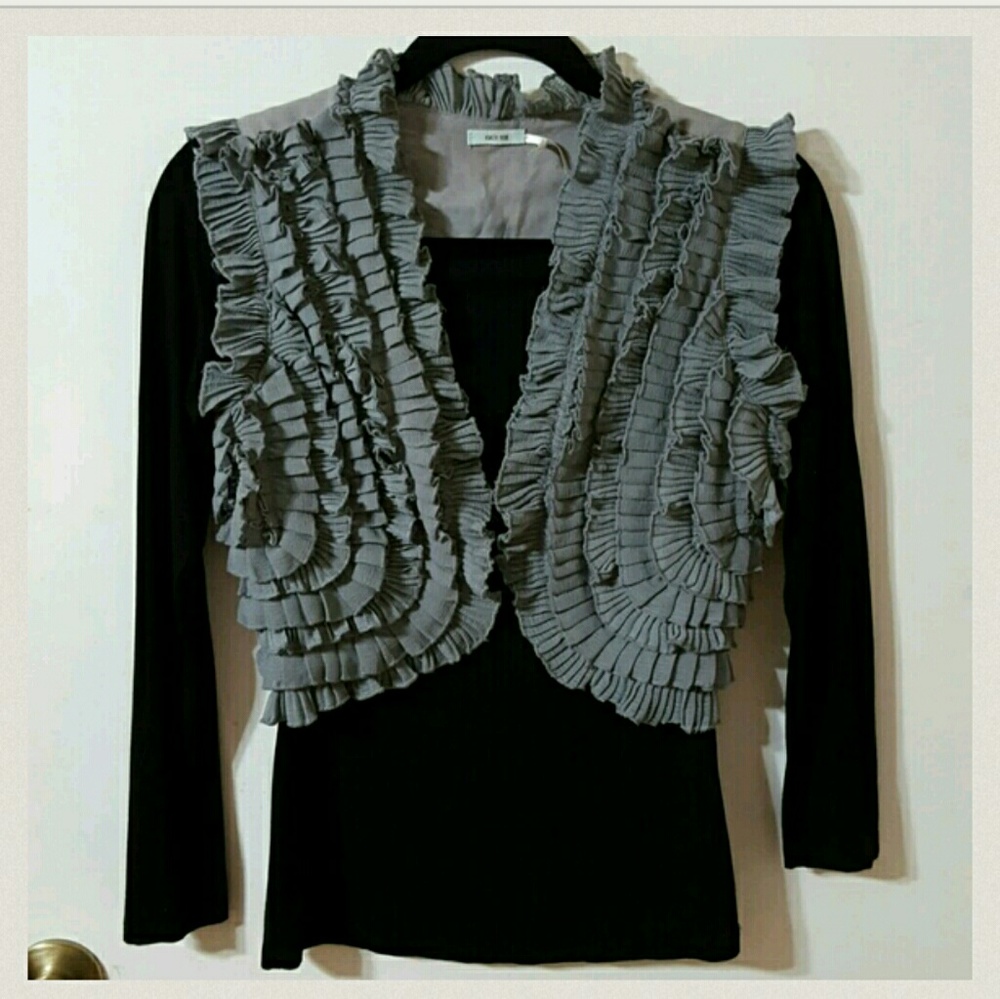 KIMCHI Blue Ruffled Vest
