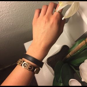 Authentic Bvlgari/Bulgari leather wrap bracelet