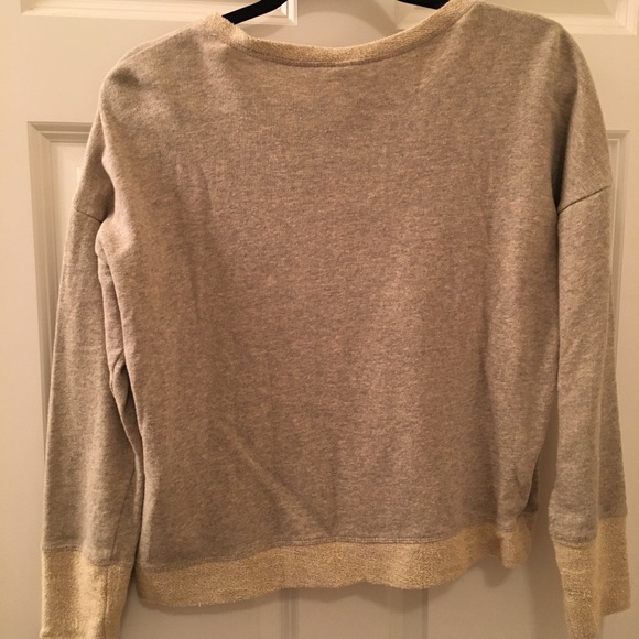 Sweatshirt Sweater- Rose Gold Sequin Pocket - Picture 2 of 3