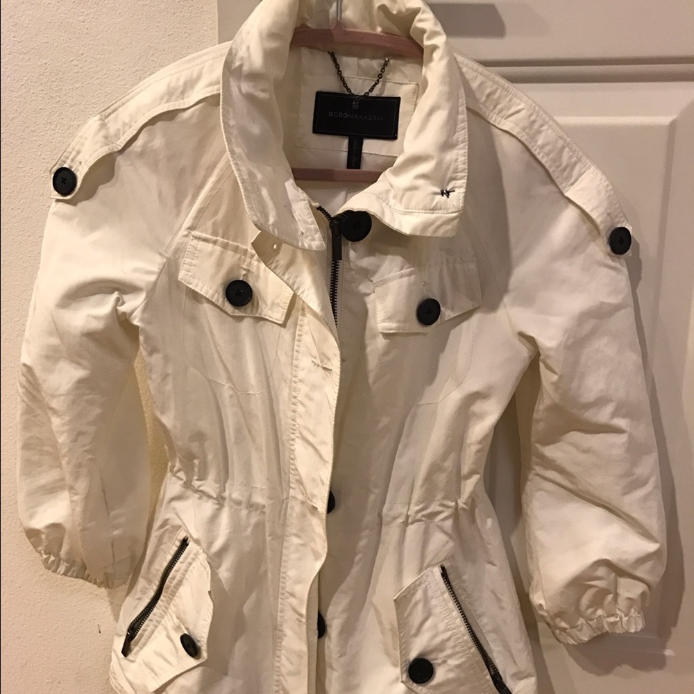 BCBG maxaria white jacket