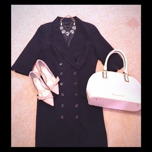 Classic double breasted coat dress