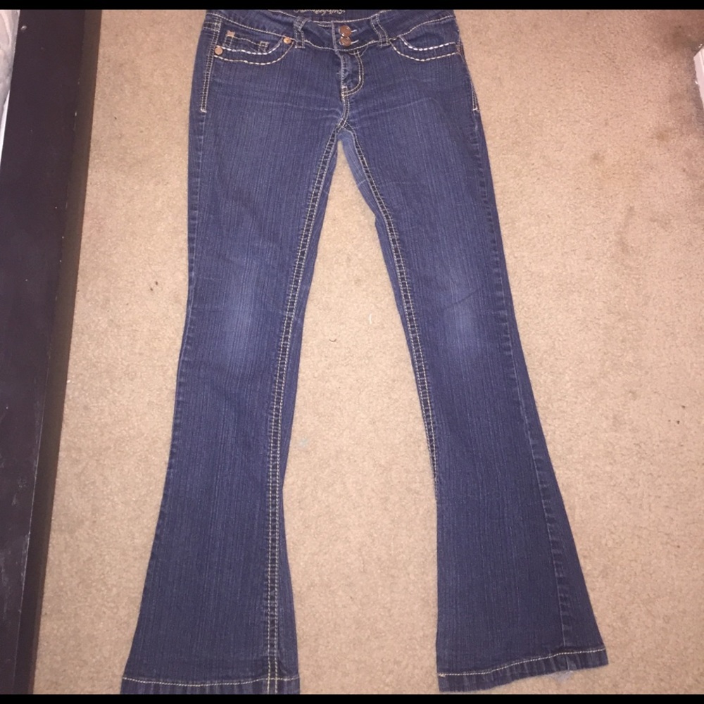 Dark bootcut jeans