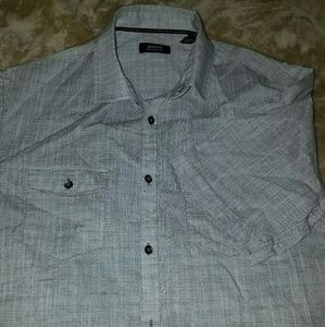 Men's shirt short sleeve button down- Alfani