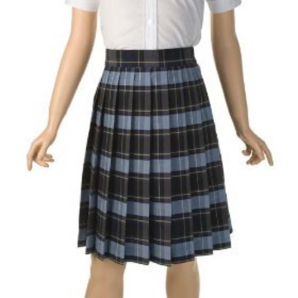2pk French Toast plaid pleated skirts