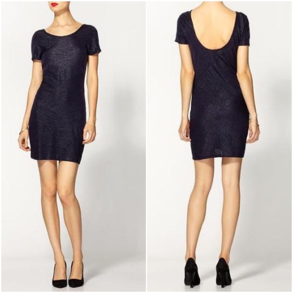 Free People navy blue dress NWT