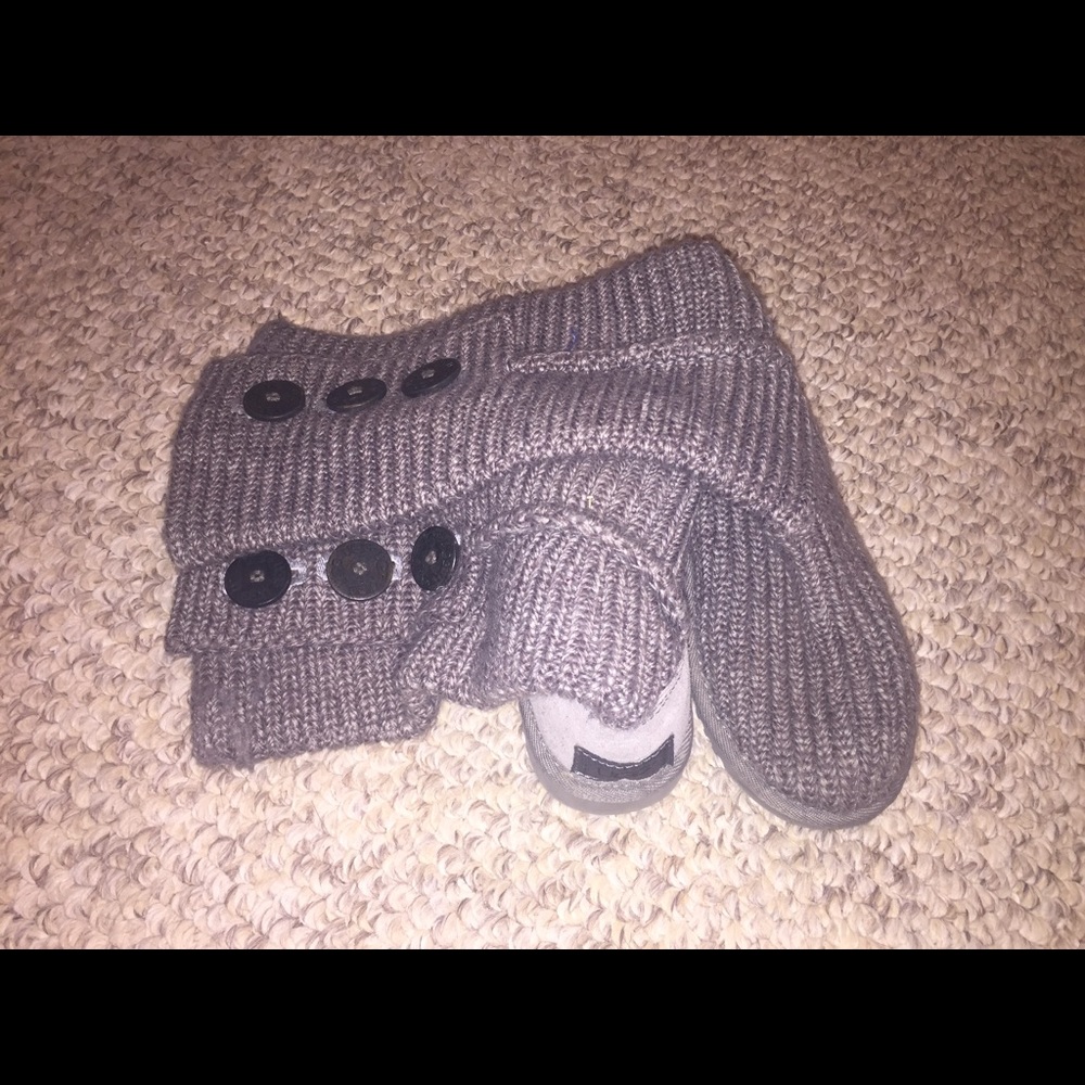 Grey Button Uggs