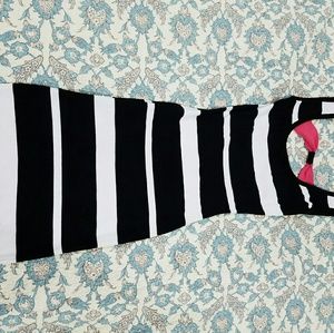 2/$10 on anything priced under $10!!! Black and white fitted dress