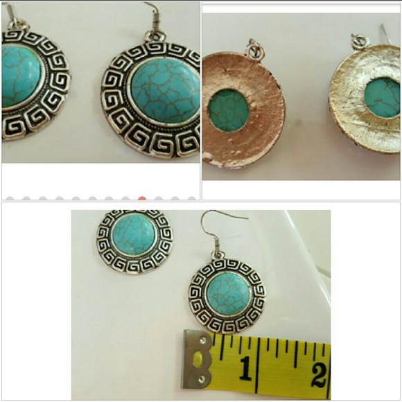 *****SOLD***++Faux sterling turquoise 3piece - Picture 3 of 4