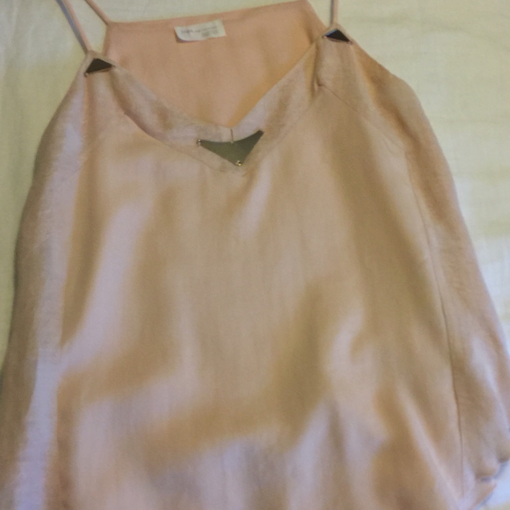 Zara V-neck spaghetti strap blouse
