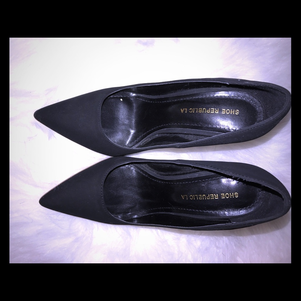 Black pointy heels! Worn once!