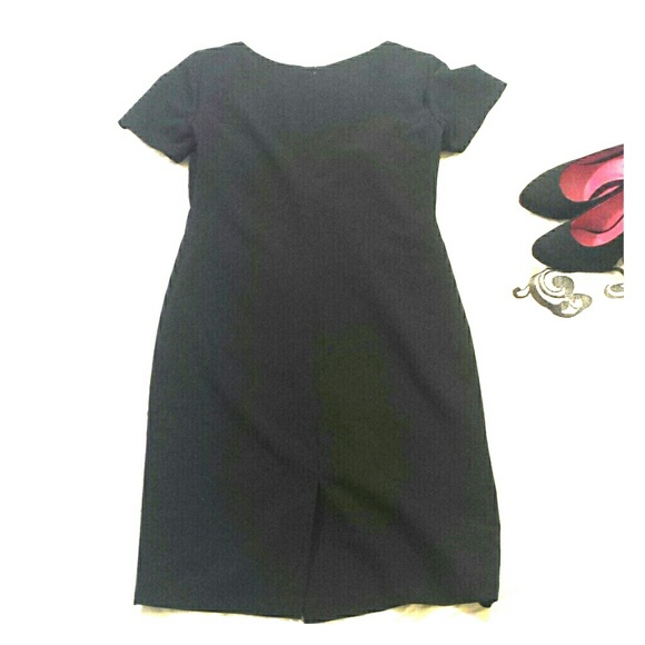 Black Shift Dress - Picture 3 of 4