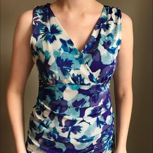 Floral Sleeveless Blouse