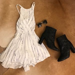 NEW LF Rumor Boutique Backless Romper