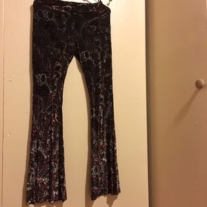 Pac Sun LA Hearts velvet bell bottoms (M)