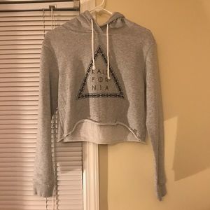 Kendall and Kylie Pacsun crop hoodie