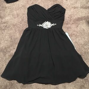 Strapless b. Smart black prom dress