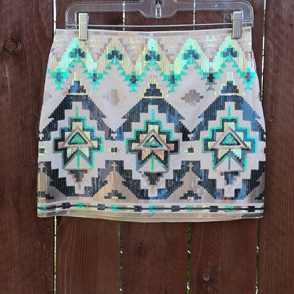 Express Dresses & Skirts - SEQUIN mini skirt