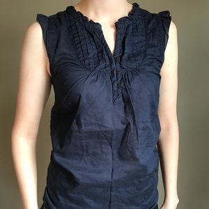 Navy American Eagle Sleeveless Blouse