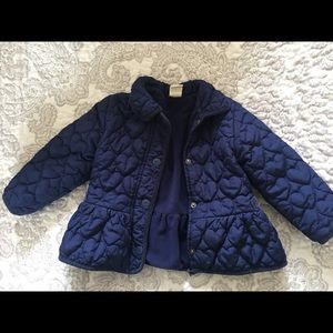 H&M quilted baby girl jacket